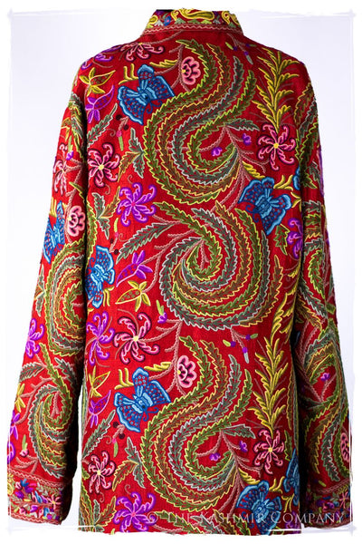 Française Magnifiqué des Papillons Orient Renoir Silk Coat