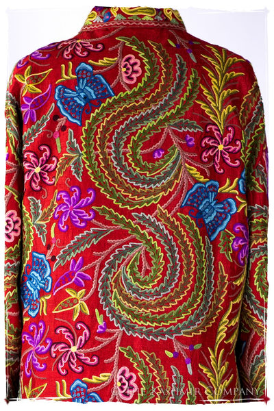 Française Magnifiqué des Papillons Orient Renoir Silk Coat