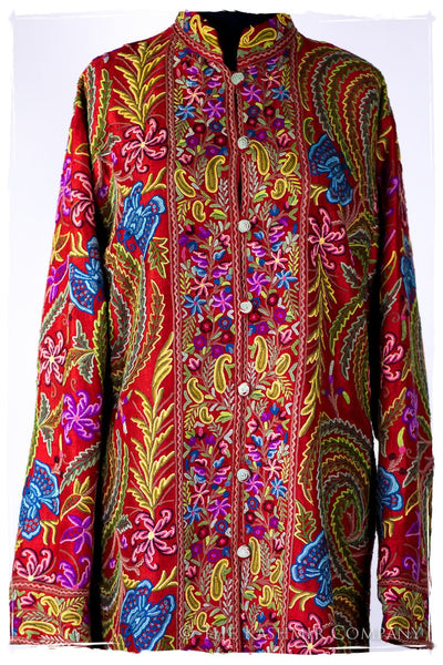 Française Magnifiqué des Papillons Orient Renoir Silk Coat