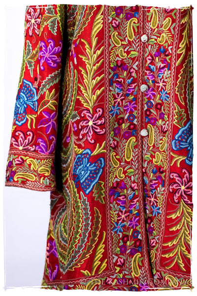 Française Magnifiqué des Papillons Orient Renoir Silk Coat