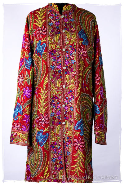 Française Magnifiqué des Papillons Orient Renoir Silk Coat