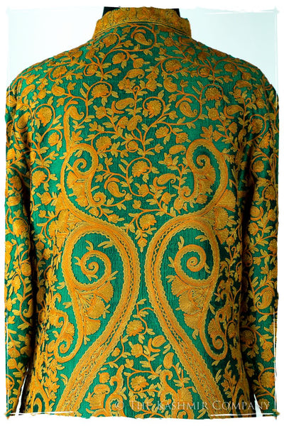 Française Palais Gold d'orient Royalé Paisley Silk Coat