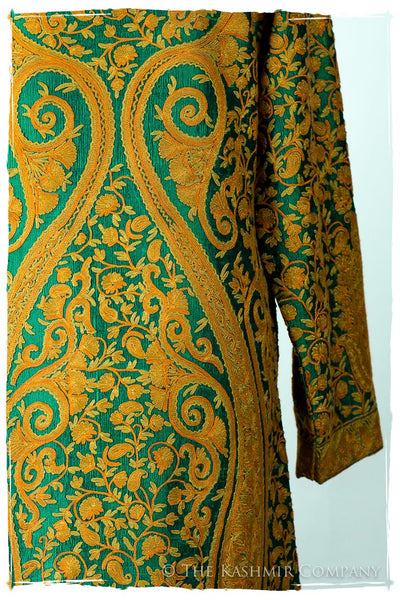 Française Palais Gold d'orient Royalé Paisley Silk Coat