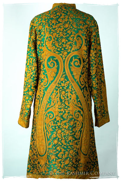 Française Palais Gold d'orient Royalé Paisley Silk Coat