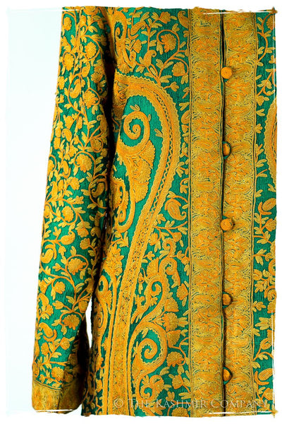 Française Palais Gold d'orient Royalé Paisley Silk Coat