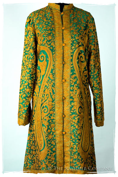 Française Palais Gold d'orient Royalé Paisley Silk Coat