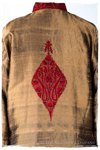 Française Terré Rouge d'orient Royalé Paisley Silk Coat