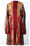 Française Terré Rouge d'orient Royalé Paisley Silk Coat