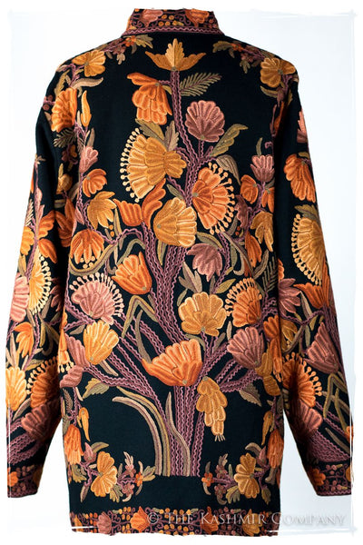 Française Jardin de Tulipés d'Autumn Renoir Wool Jacket