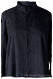 Française Nuances de Noir Paisley Secret Garden Wool Coat