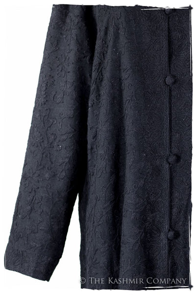 Française Nuances de Noir Paisley Secret Garden Wool Coat