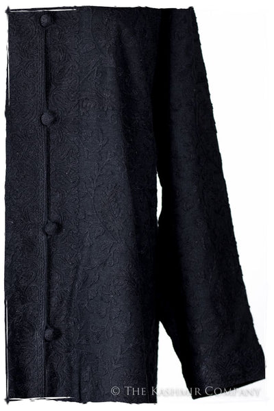 Française Nuances de Noir Paisley Secret Garden Wool Coat