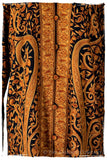 Française Mughal Gold d'orient Royalé Paisley Silk Coat
