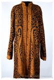 Française Mughal Gold d'orient Royalé Paisley Silk Coat