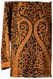 Française Mughal Gold d'orient Royalé Paisley Silk Coat