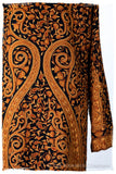 Française Mughal Gold d'orient Royalé Paisley Silk Coat