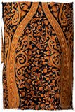 Française Mughal Gold d'orient Royalé Paisley Silk Coat