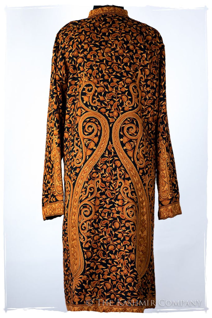 Française Mughal Gold d'orient Royalé Paisley Silk Coat — Seasons by ...