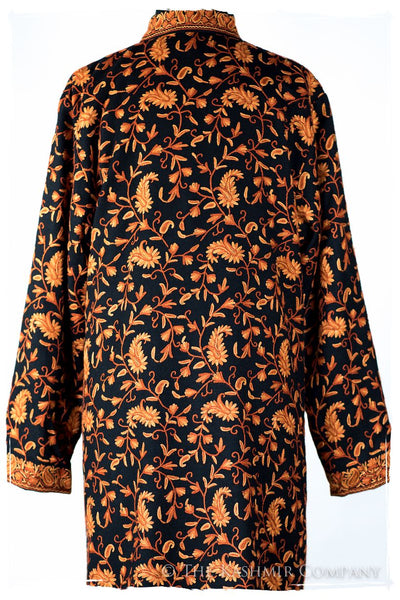 Française Nuances de Terré Paisley Secret Garden Wool Coat