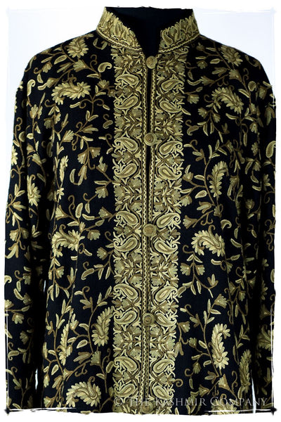 Française Nuances de émeraude Paisley Wool Coat