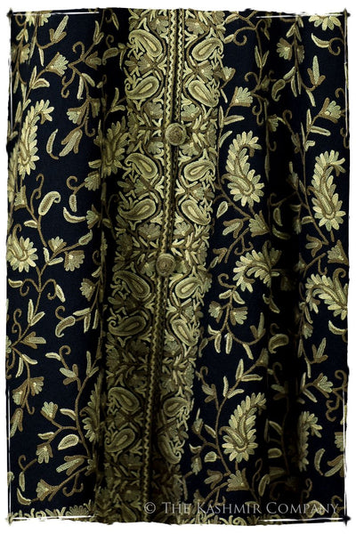Française Nuances de émeraude Paisley Wool Coat