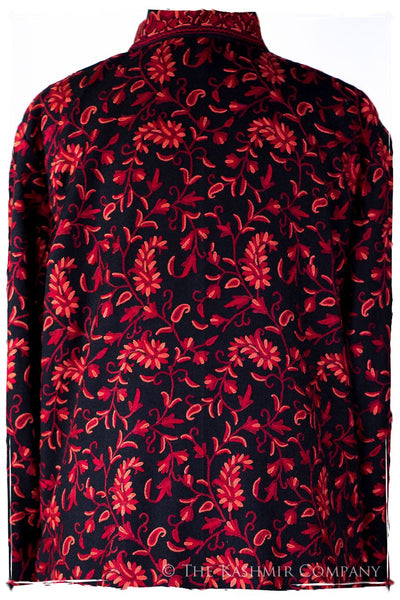 Française Nuances de Rougé Paisley Wool Coat