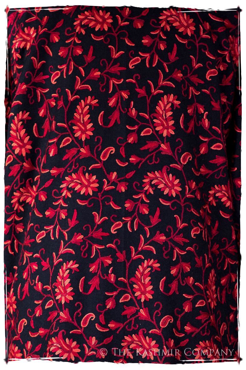 Française Nuances de Rougé Paisley Wool Coat