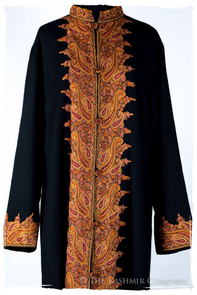 Française Marie-Élise de Terré Paisley Secret Garden Wool Coat