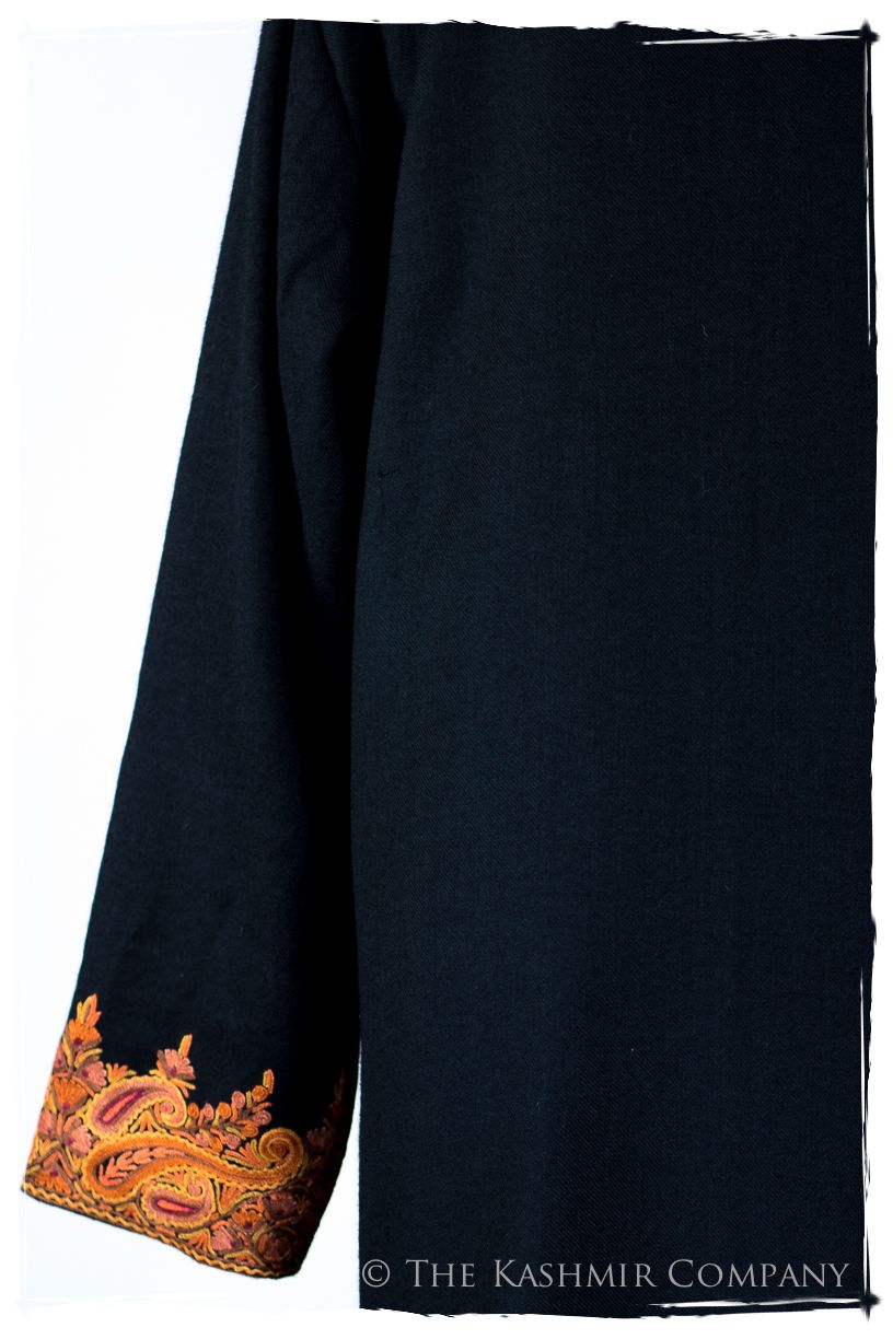 Française Marie-Élise de Terré Paisley Secret Garden Wool Coat