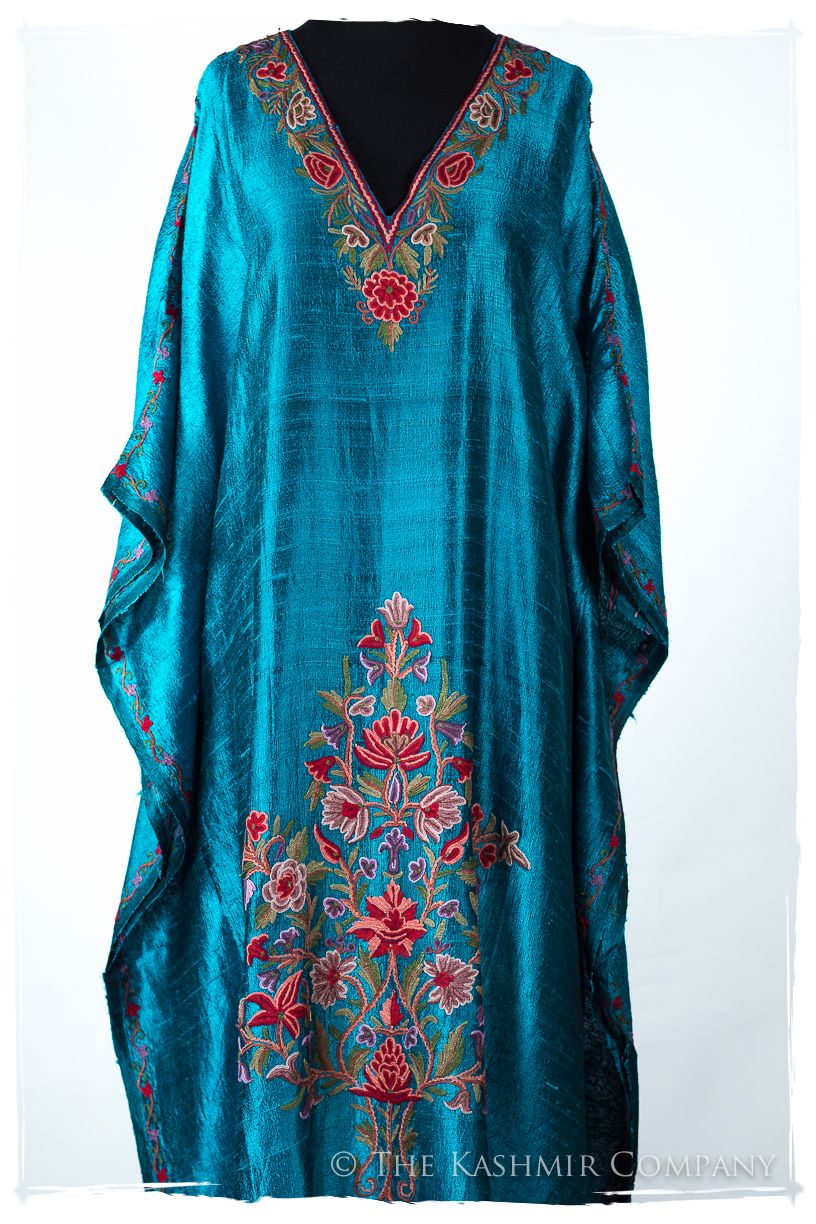 Française Amoureuse de Caroline Ocean Silk Robe