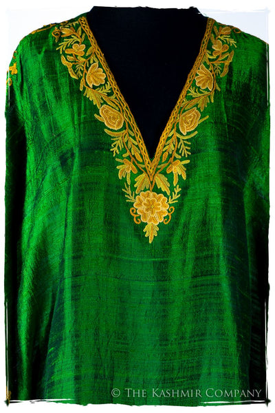 Française Amoureuse de Abriellé Emerald Silk Robe