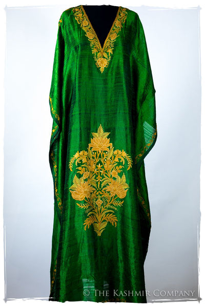 Française Amoureuse de Abriellé Emerald Silk Robe