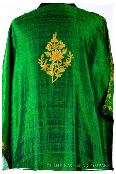 Française Amoureuse de Abriellé Emerald Silk Robe