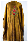 Française Amoureuse de Avéline Gold Silk Robe