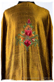 Française Amoureuse de Avéline Gold Silk Robe