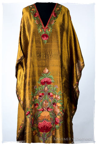 Française Amoureuse de Avéline Gold Silk Robe