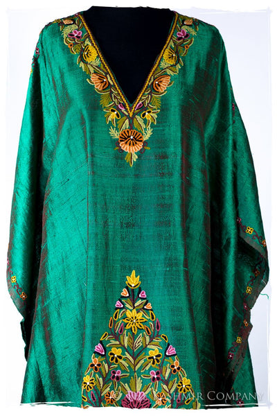 Française Amoureuse de Amélie Emerald Silk Robe