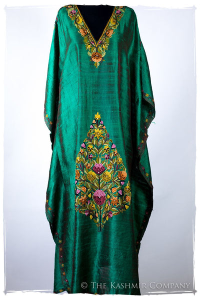 Française Amoureuse de Amélie Emerald Silk Robe