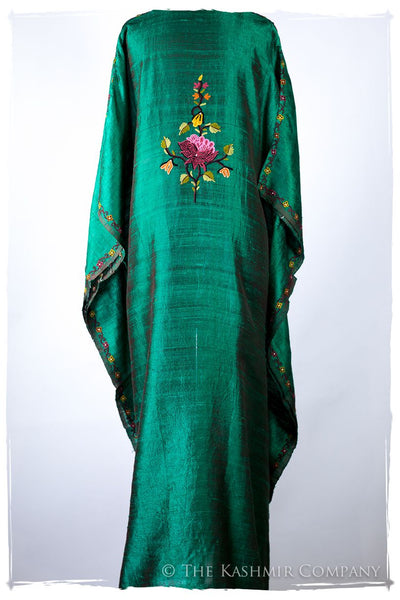 Française Amoureuse de Amélie Emerald Silk Robe