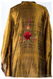 Française Amoureuse de Andrée Gold Silk Robe