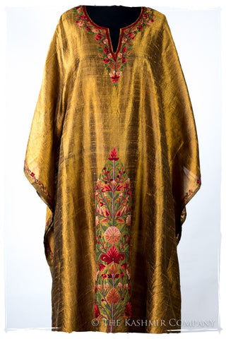 Française Amoureuse de Andrée Gold Silk Robe