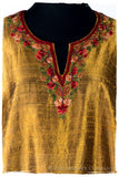 Française Amoureuse de Andrée Gold Silk Robe