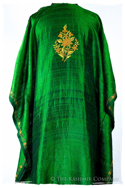 Française Amoureuse de Maëlle Emerald Silk Robe