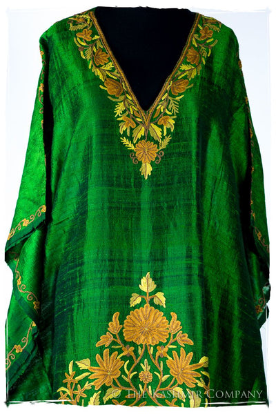 Française Amoureuse de Maëlle Emerald Silk Robe