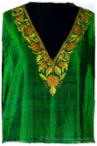 Française Amoureuse de Maëlle Emerald Silk Robe