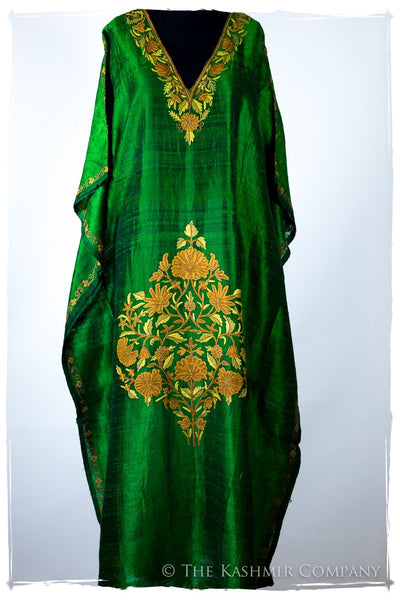 Française Amoureuse de Maëlle Emerald Silk Robe