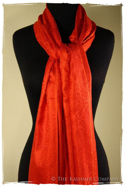 Scarlet O’Hara - Cherry Tomato Silk Scarf