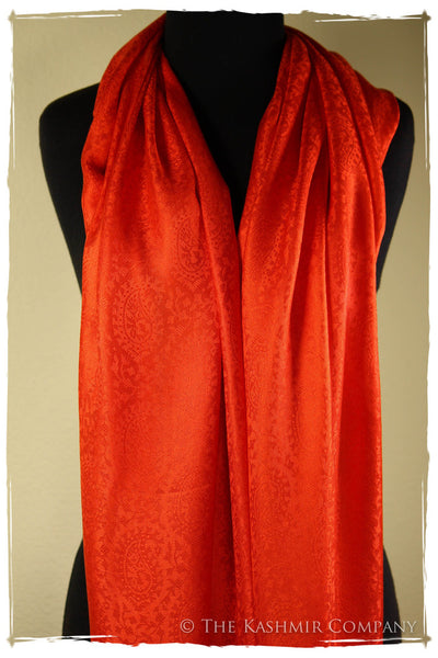 Scarlet O’Hara - Cherry Tomato Silk Scarf