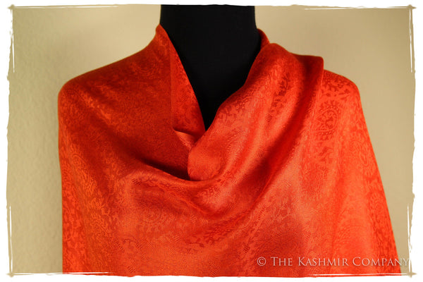 Scarlet O’Hara - Cherry Tomato Silk Scarf