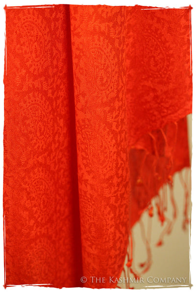 Scarlet O’Hara - Cherry Tomato Silk Scarf